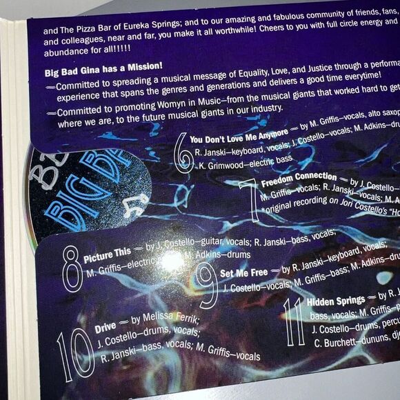 Lake of Dreams by Big Bad Gina (CD, 2011) - Picture 3 of 4